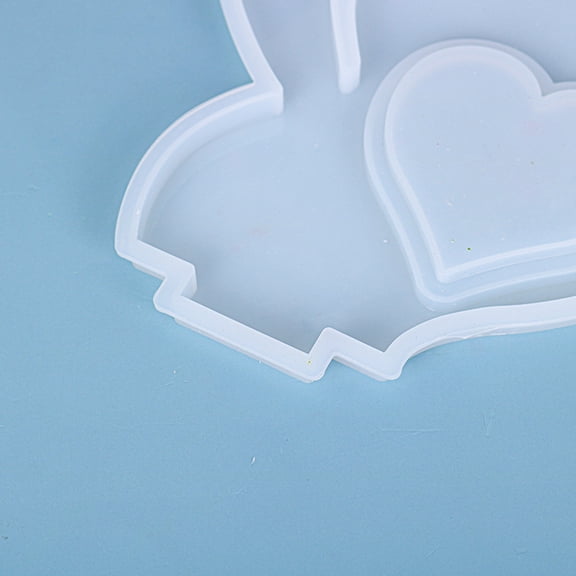 FENGGUIQU Silicone Heart Shaped Epoxy Resin Molds for Picture Frames, White, 1 Set - Craft Supplies