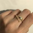 thumbnail image 1 of Baohd Gold Stand Out In Style Fashion Snake Ring Premium Adjustable Open Finger Ring Punk Snake Ring, 1 of 6