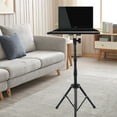 thumbnail image 5 of Metal Adjustable Tripod Stand With Tray Laptop Projector Outdoor Home Office For A Bedroom, Living Room, Study, Office, 5 of 20