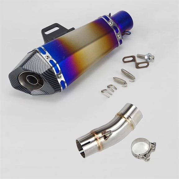 Motorcycle Exhaust For Ninja 400 Z400 2018-2021 Exhaust Muffler Link Middle Pipe Slip-On Exhaust Middle 51mm