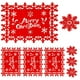 thumbnail image 1 of Manteles individuales navideños Juego de 8 manteles individuales y posavasos para bebidas Juego de posavasos navideños para uso en mesa de 8 piezas Juego de mesa de comedor lavable Juego de 8, 1 of 7