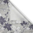 thumbnail image 4 of Ambesonne Vintage Grommet Curtain Single Panel, Blooming Magnolia Buds, 50"x60", Dark Mauve Pale Grey, 4 of 5