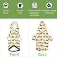 thumbnail image 5 of Goofa Dachshund Dog Pattern Small Dog Sweater Hoodies Pet Grey Hooded Soft Fleece Sweatshirts with Pocket Fall Winter Puppy Cat Sweaters Warm Clothes-Medium, 5 of 8