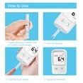 thumbnail image 3 of Kit de prueba de diabetes pantalla LCD con monitor de glucosa en sangre para personas mayores, 3 of 8