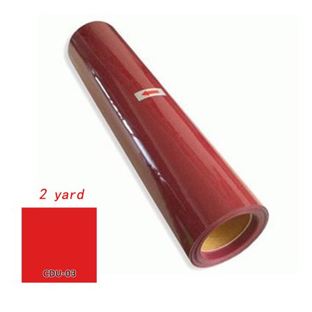 INTBUYING 2 Yard 20inch PU Vinyl for T-Shirts Heat Press Transfer HTV Cutting Plotter Craft (Red)