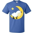 thumbnail image 3 of Inktastic Cute Sheep Sleeping On The Moon, White Sheep, Star T-Shirt, 3 of 5