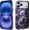 Baby Dragon Lavender Floral, variant on Case for iPhone 17 Air, Shockproof Hard Shell Soft Silicone 2 in 1 Hybrid Shockproof Bumper Drop Protective The Sun Shines On The Waves