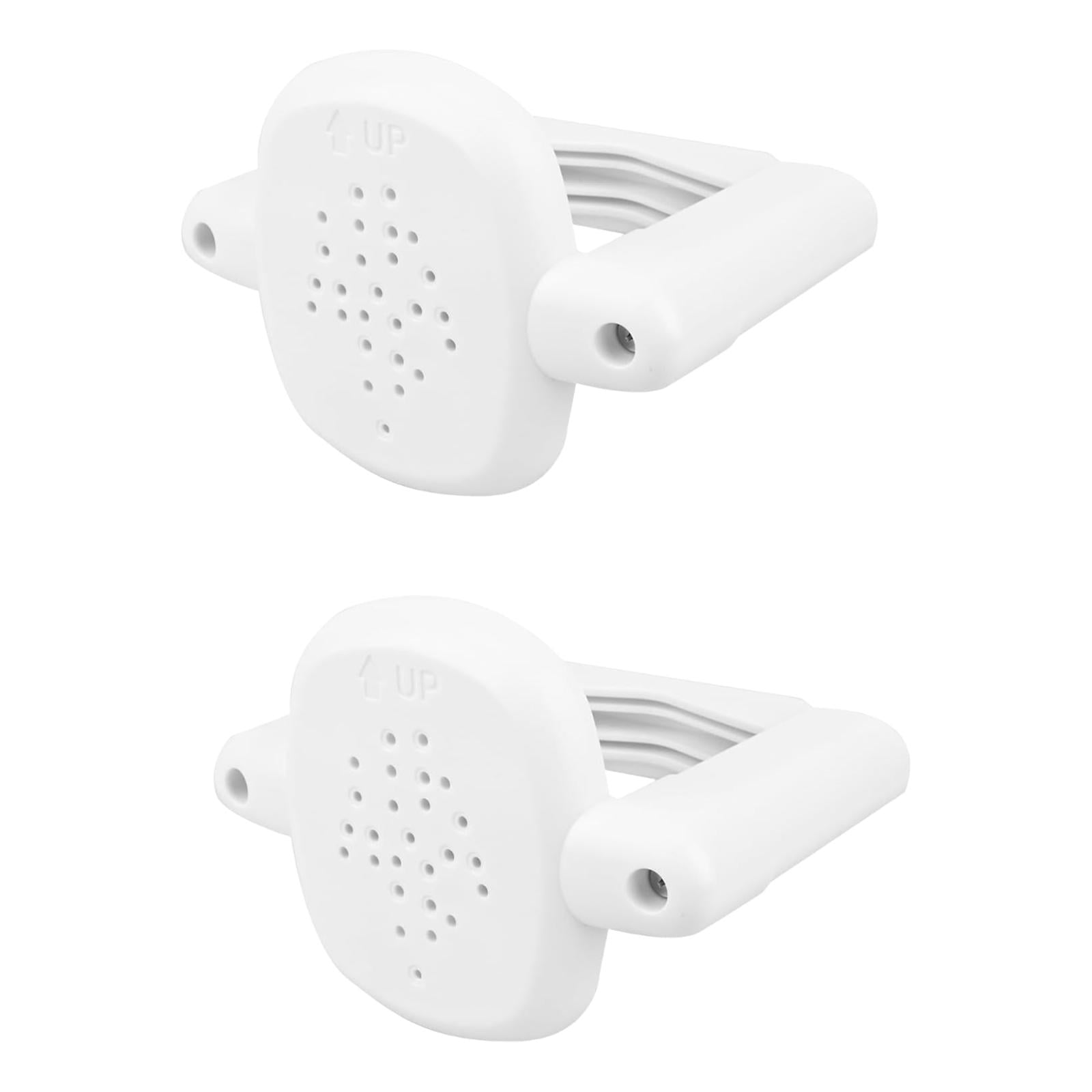 balikha 2 Pieces Stairs Gate Banister Adapter Mounting Security Equipment Puppy Kitten Fence Pet Barrier Replace Stair Gate Base Kit White
