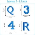 thumbnail image 2 of Scheam 72 Pcs Blue Varsity Iron-on Letters Alphabet A-Z Embroidered Patches Embroidered Numbers 0-9 Applique DIY Crafts Sewing Repair Patches for Clothing Hats Shoes Bags, 2 of 7