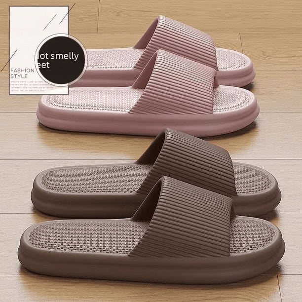 Zapatillas de hombre para uso en exteriores en verano, antiolor y antihumedad, para uso en interiores, suela gruesa, antideslizantes, para ducha, para parejas, para mujer