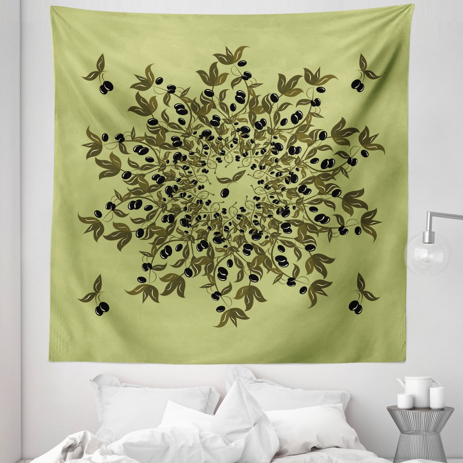 Green and gold tapestry sale