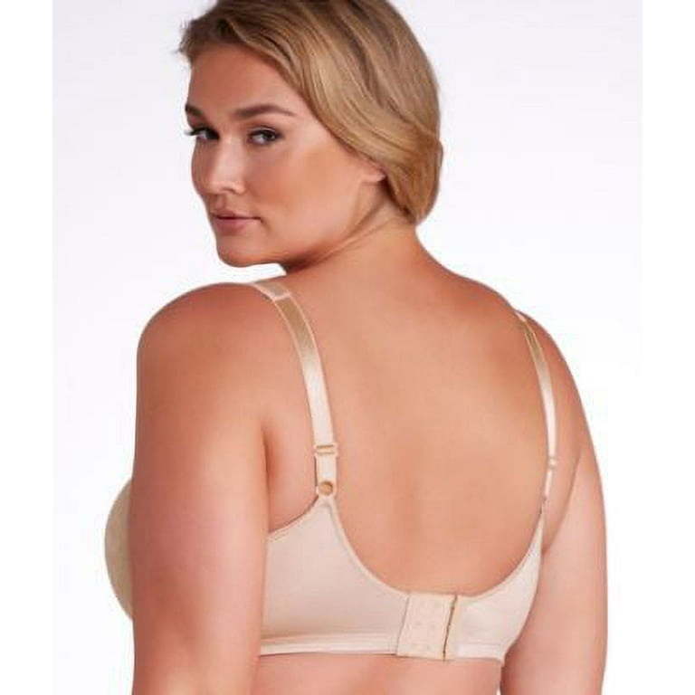 Playtex 18 Hour 4912 Undercover Slimming Wirefree Bra Cafe Au Lait 42D  Women's 
