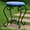 Multi-color, variant on International Caravan Round Iron Vanity Stool with Cushion