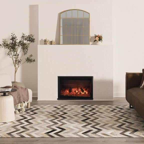Hauteloom Bristolville Living Room, Bedroom Area Rug - Contemporary - Light Gray, Taupe, Gray - 10' x 14'