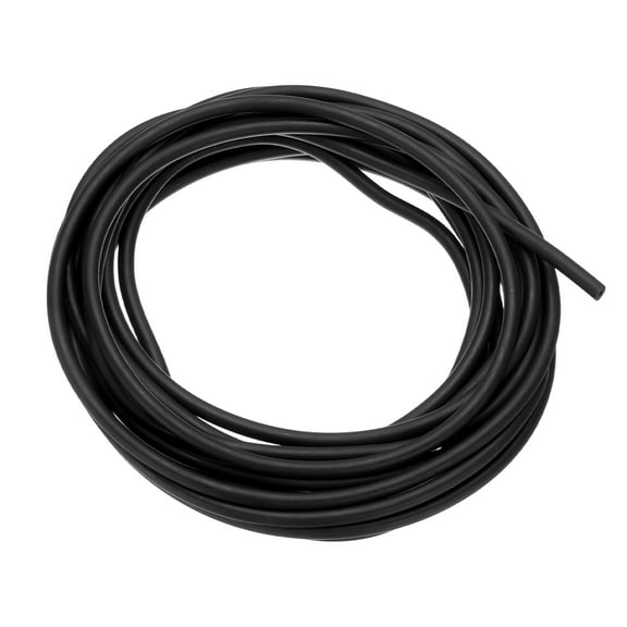 Uxcell 13 Ft(4M) Rubber Tubing, 1/16"(2mm) ID 3/16"(5mm) OD Sling Shot Natural Latex Rubber Tubing for Exercise Stretching Laboratory Home Hose, Black