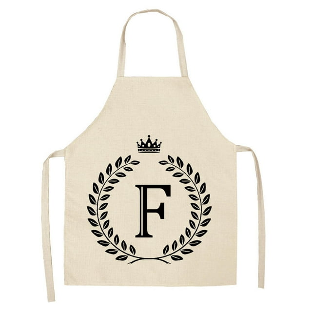 SMihono Kitchen Organizers and Storage Linen Kitchen Apron - Letter Printed Cotton Linen Sleeveless Apron Kitchen Kitchen Gadgets Must Have 2023