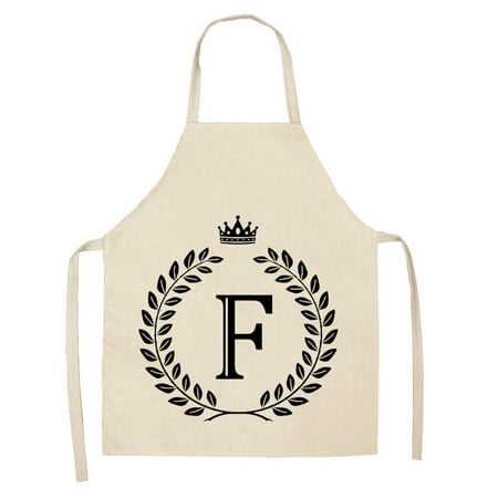 

CHGBMOK Clearance Kitchen Essentials Linen Kitchen Apron - Letter Printed Cotton Linen Sleeveless Apron Kitchen