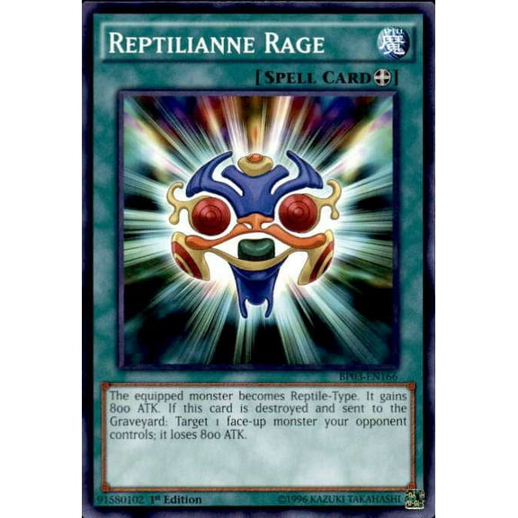 YuGiOh Battle Pack 3 Monster League Common Reptilianne Rage BP03-EN166