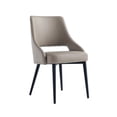thumbnail image 6 of Tremont Taupe Leatherette Dining Chair with Metal Legs, 6 of 10