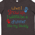 thumbnail image 4 of Inktastic Drummer Like Daddy Boys or Girls Toddler T-Shirt, 4 of 5