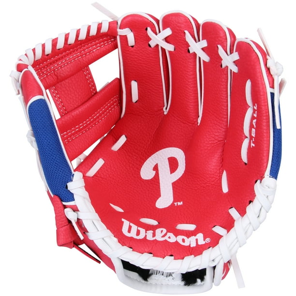 Wilson 10" A200 Series Philadelphia Phillies TBall Glove, Left Hand