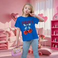 thumbnail image 5 of EnJoCho Boys Girls 4th Of July Shirt Cotton Kids Red White And Blue USA American Flag Shirt Comfortable Patriotic Tops Kids Girls Graphic Tee Summer Casual 2 12 Years, 5 of 8