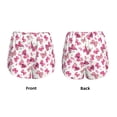 thumbnail image 3 of Balery Girl Butterfly Pantalones cortos deportivos para mujer con forro y dos bolsillos, elásticos, para entrenamiento, gimnasio, yoga-Large, 3 of 7