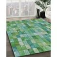 thumbnail image 2 of Ahgly Company Indoor Square Patterned Green Novelty Area Rugs, 4' Square, 2 of 6