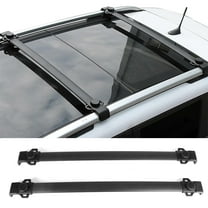 Ikon Motorsports Compatible with 2014-2023 Jeep Renegade OE Factory Style Aluminum Roof Rack Cross Bars Pair