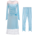 thumbnail image 3 of HAWEE Elsa 2 Dress Up Costume Set Snow Queen Suits (3Pcs) for Halloween Cosplay Party, 3 of 6