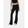 thumbnail image 2 of No Boundaries Flare Pants and 2-Pack, Women's and Women’s Plus, 2 of 7