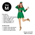 thumbnail image 5 of Northlight Women's Red and Green 2-Piece Elf Costume- Size XL, 5 of 6