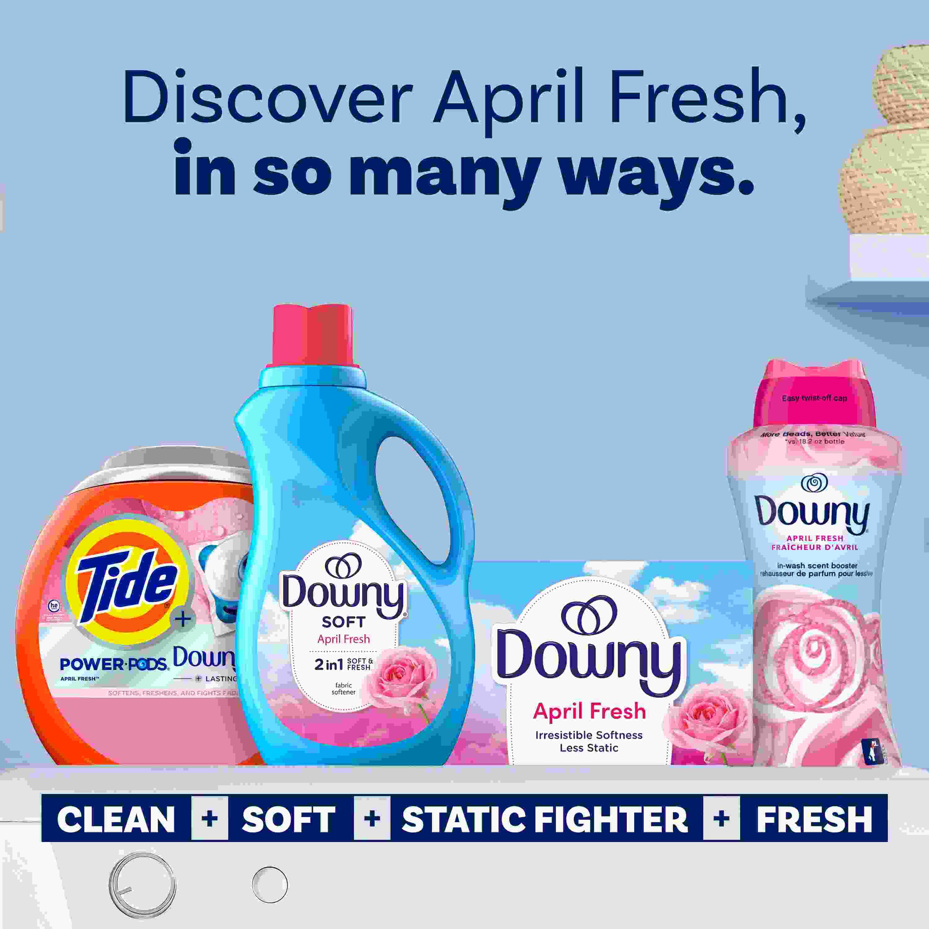 Downy Fabric Softener Dryer Sheets - April Fresh - 120 ct- Pack of 2