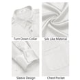 thumbnail image 5 of COOFANDY Satin Button Down Shirt for Men Silk Like Wedding Shirts Luxury Dress Shirt, 5 of 6