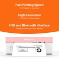 thumbnail image 3 of Rongta Bluetooth Shipping Label Printer, Wireless 4x6 Thermal Label Printer for Shipping Packages, Support Android, iPhone, Widely Used for Amazon, Ebay, Shopify, Etsy, UPS, Pink, 3 of 9