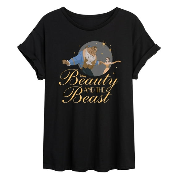 Disney - Beauty & The Beast - Original Logo - Women's Oversized T-Shirt