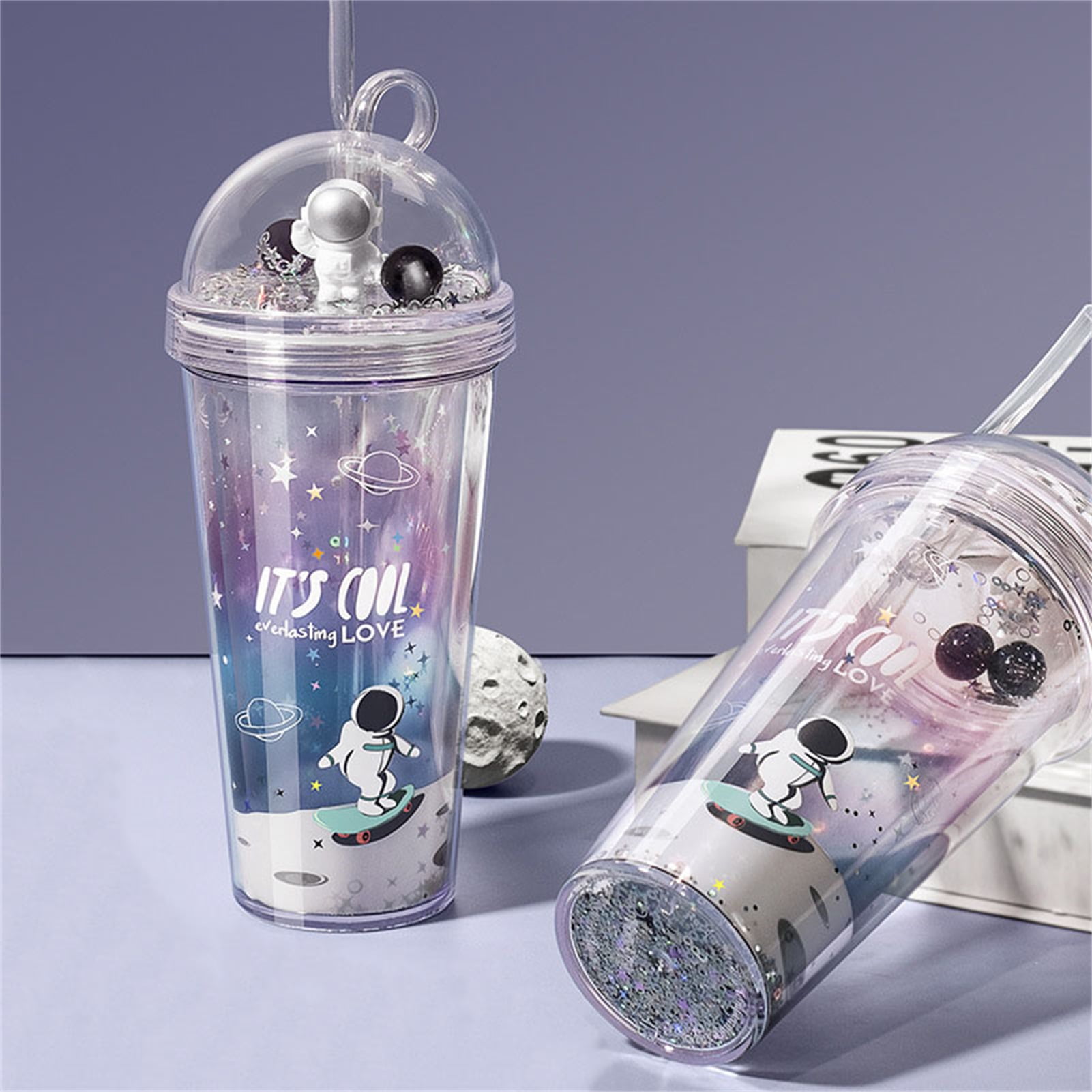 I Need Space Glitter Tumbler with Straw – The Blessed Nest