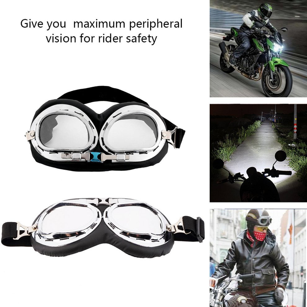 Details about   Outdoor Pilot Goggles Helmet Anti-UV Motorcycle Scooter Glasses Motocros/ 