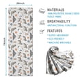 thumbnail image 2 of 74x26 Inch Yoga Towel, Sweat Absorbent Non-Slip Mat for Hot Yoga, Pilates & Fitness,Wolf Autumn Lantern White Pattern, 2 of 5