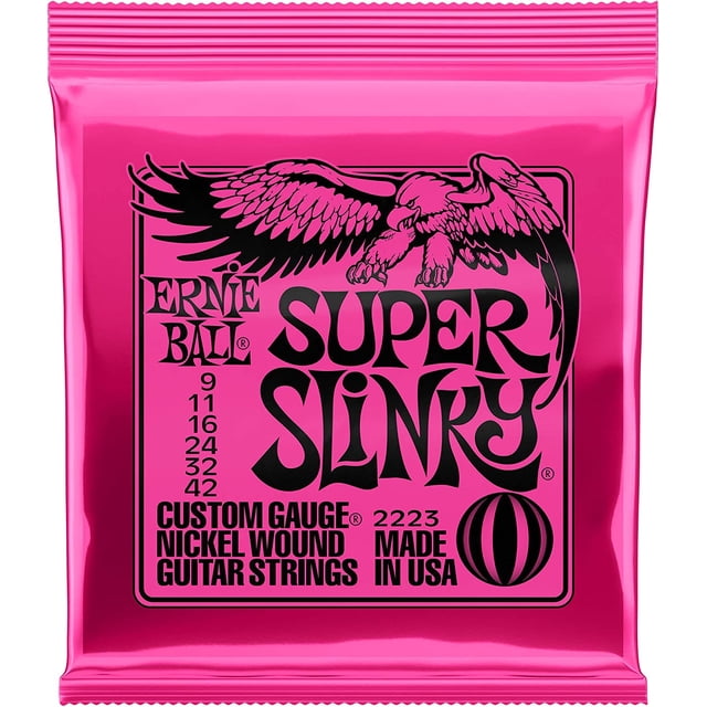 SUPER SLINKY NICKEL WOUND GUITARRA ELÉCTRICA ERNIE BALL 2223
