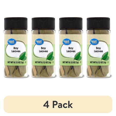 (4 pack) Great Value Bay Leaves, 0.12 oz