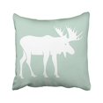 thumbnail image 1 of RYLABLUE Decorative Mint Background Customized Elk Pillow Case Cushion Cover Home Sofa Decorative Case Cushion Cover Home Sofa Decorative Size 18x18 inches Two Side, 1 of 1