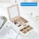 thumbnail image 3 of Caja de joyería Collar Pendiente Anillo Organizador Doble Plegable Eccomum Organizador de almacenamiento, 3 of 5