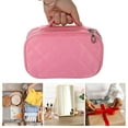 thumbnail image 7 of Unique Bargains Floral Makeup Bag Zipper Flower Cosmetic Pouch Pink, 7 of 7