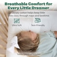 thumbnail image 4 of The Peanutshell Organic Cotton Pillow Cases for Baby Boys and Girls, White, 2 Pack, 4 of 7