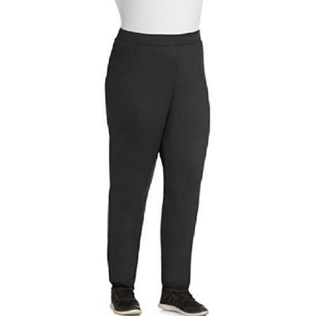 JMS Women's 1x -5X Plus-Size Fleece Pant Sweatpants (5X, Black)