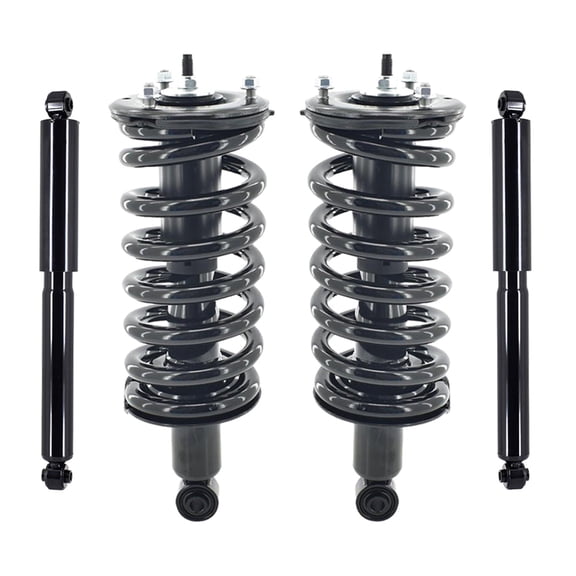 Set Front Quick Complete Strut-Coil Spring-Rear Shock For 2004-2015 Nissan Titan