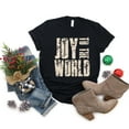thumbnail image 4 of Joy To The World Block Distressed - Women's Short Sleeve Graphic T-Shirt, 4 of 11