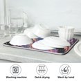 thumbnail image 7 of Yayeee Dish Drying Mat for Kitchen Counter Ultra Absorbent Easy Clean Pad 24x18", Psychedelic Jellyfish, 7 of 7