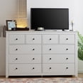 thumbnail image 6 of EnHomee White Dresser for Bedroom with 10 Drawers Modern Wood Dressers Chests of Drawers Wide Dresser for Adults, 6 of 13